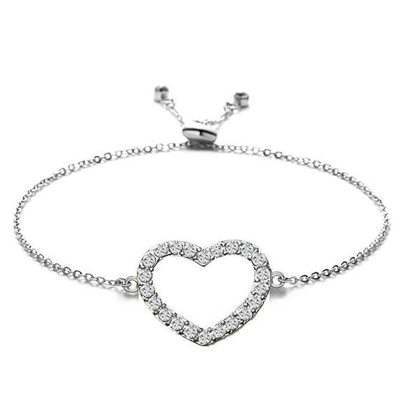 Jewelry - Swarovski Crystal Heart Slider Bracelets